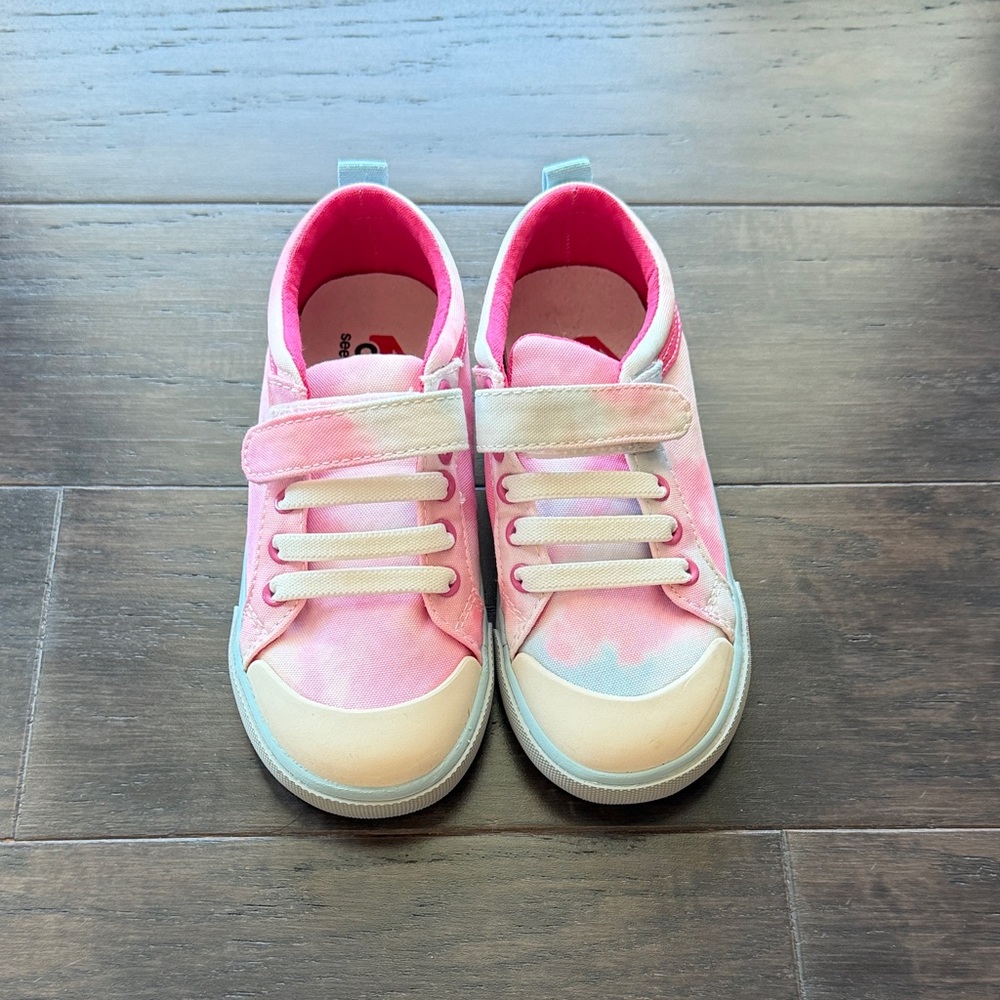 See Kai Run Pink and White Kids Sneakers